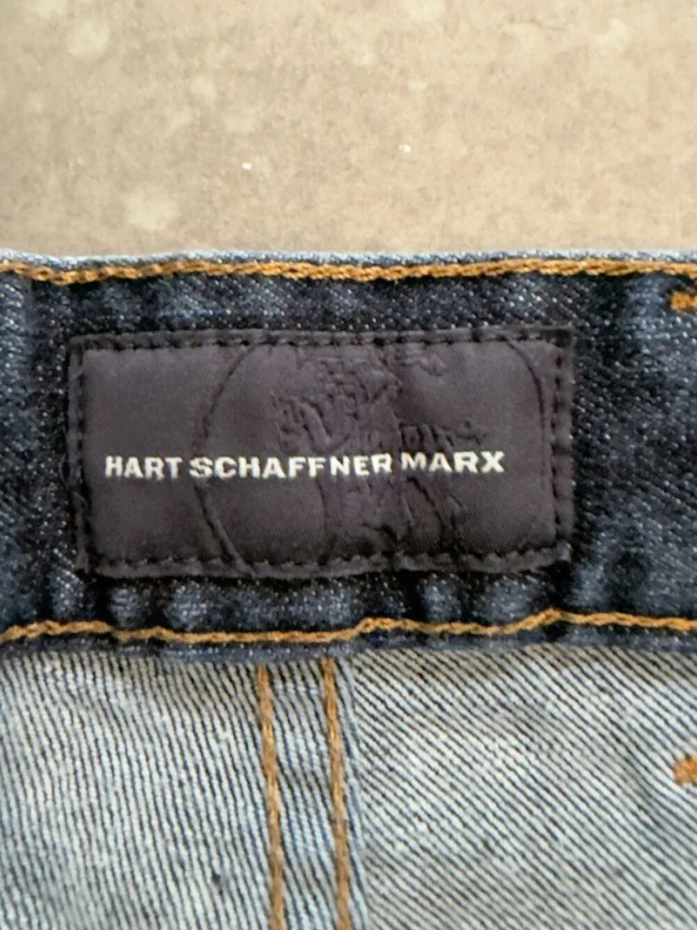 Hart Schaffner Marx Dark Wash Stretch Jeans Men's 38x30 Classic Straight Denim